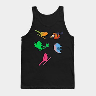 Cute Sparrow Family Tank Top